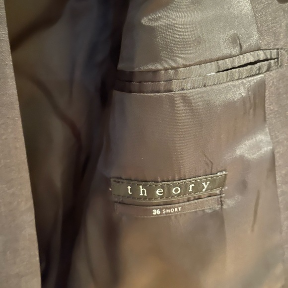 Theory dark charcoal suit jacket and pants - Picture 3 of 4